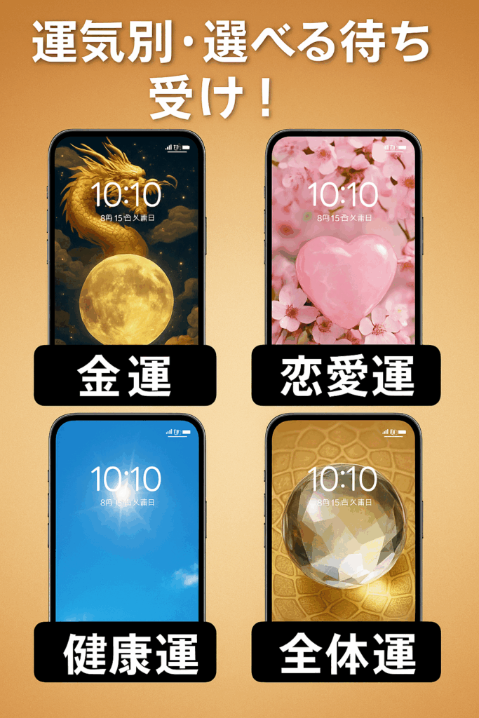 選べる待ち受け